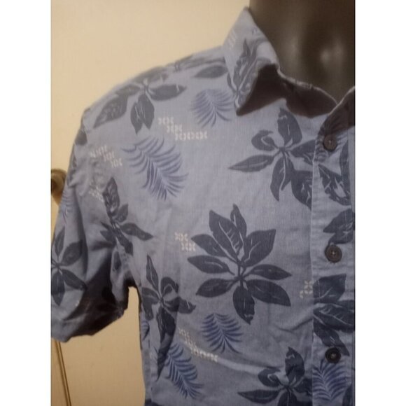 UNTUCKit Bairrada Hawaiian Button Shirt Mens Medium M Blue Floral Short Sleeve - Picture 5 of 11